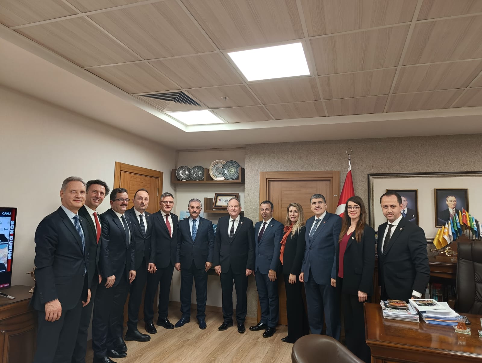 Rumelisiad Heyeti, Milliyetçi Hareket Partisi Genel Merkezi’nde İsmet Büyükataman’ı Ziyaret EttiRUME